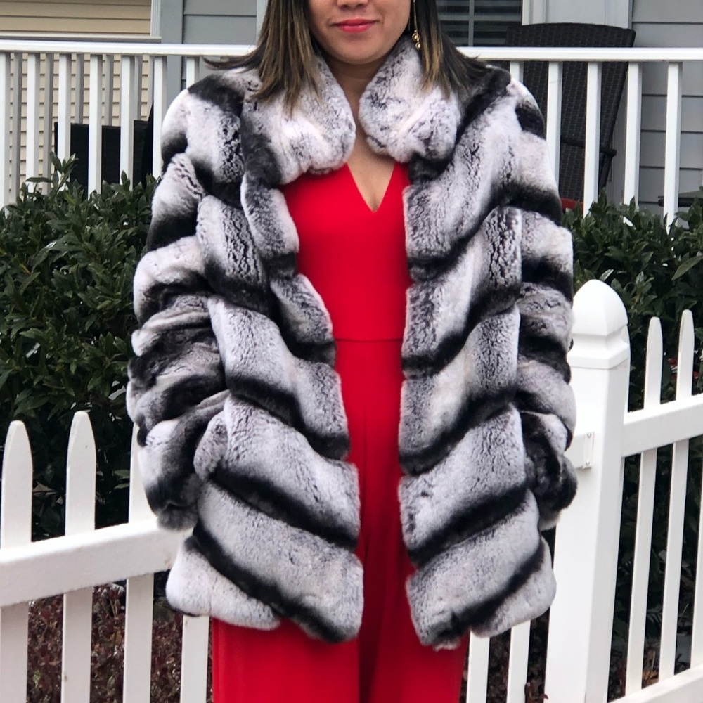 Rex Chinchilla fur coat